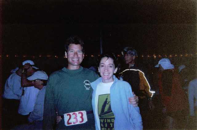 Bill and Michelle at racer check-in