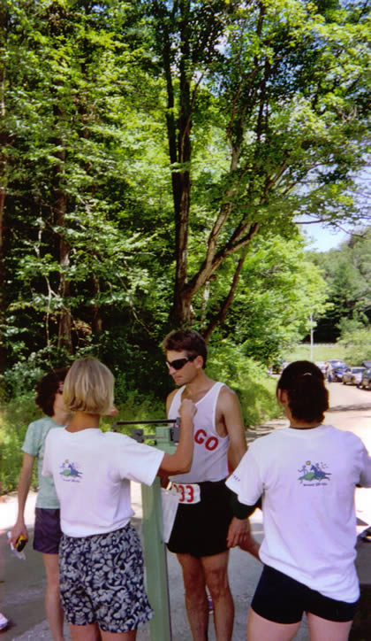 Bill at the Camp 10 Bear aid station - first of two times