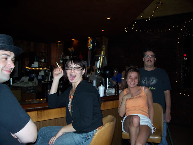 The regulars at Sims